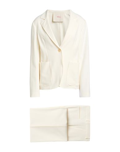 Jucca Woman Suit Off White Size 8 Viscose, Polyester, Elastane In Multi