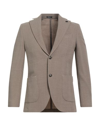Breras Milano Man Blazer Beige Size 36 Virgin Wool, Elastane In Brown