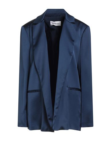 Rebel Queen By Liu •jo Woman Blazer Navy Size 12 Polyester In Blue