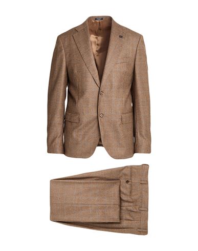 Breras Milano Man Suit Brown Size 46 Virgin Wool In Brown