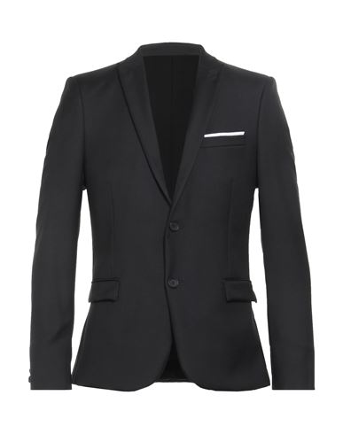 The Kooples Man Blazer Black Size 36 Wool, Cotton In Black