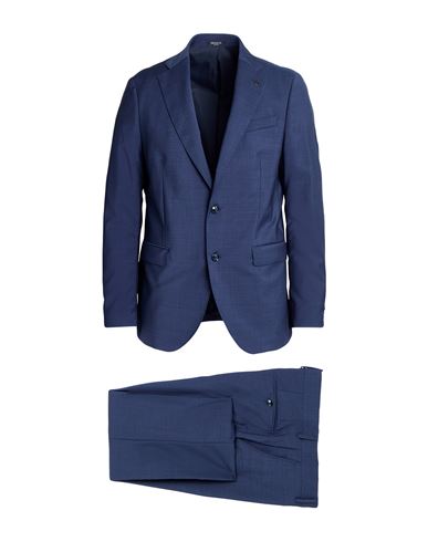 Breras Milano Man Suit Blue Size 44 Virgin Wool In Blue