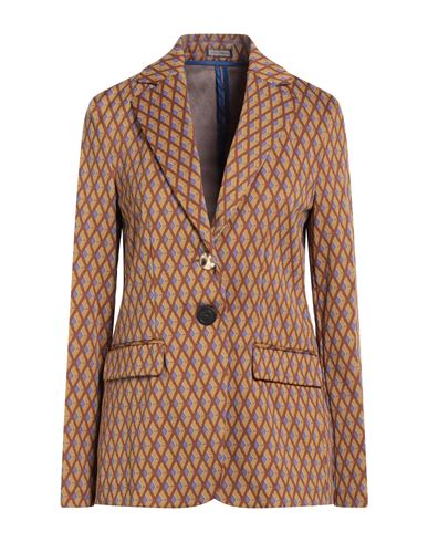 Maliparmi Malìparmi Woman Blazer Mustard Size 10 Polyamide, Elastane In Yellow