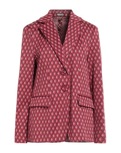Maliparmi Malìparmi Woman Blazer Brick Size 8 Polyamide, Elastane In Red