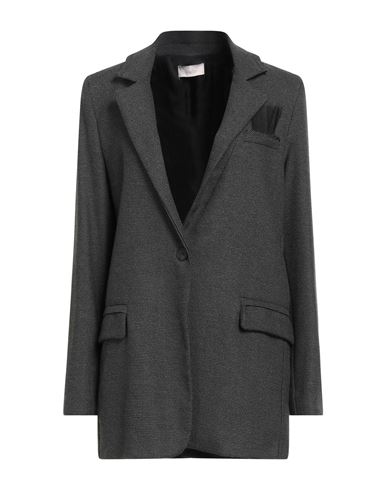 Motel Woman Blazer Charcoal Size M Polyester, Viscose, Elastane In Gray