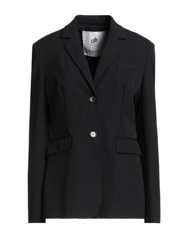 Compagnia Italiana Woman Blazer Black Size 12 Polyester, Elastane In Black