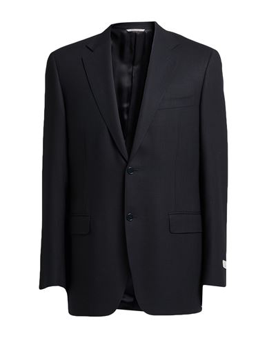 Canali Man Blazer Midnight Blue Size 48 Virgin Wool In Blue