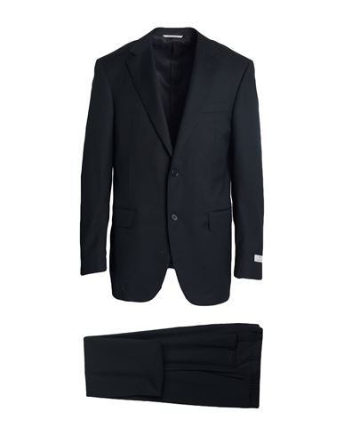 Canali Man Suit Black Size 46 Wool In Black