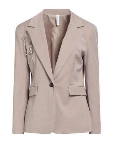 Tensione In Woman Blazer Light Brown Size M Polyester, Viscose, Elastane In Neutral