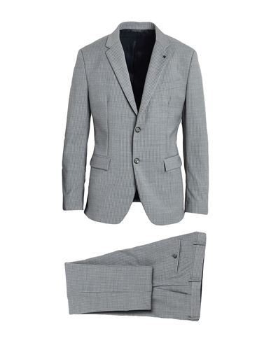 Messagerie Man Suit Light Grey Size 44 Polyester, Wool, Elastane In Gray