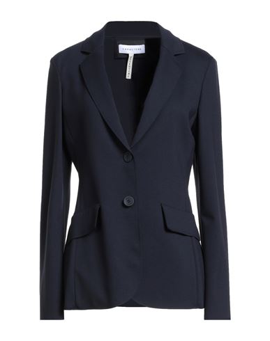 Caractere Caractère Woman Blazer Navy Size 10 Viscose, Polyamide, Elastane In Blue