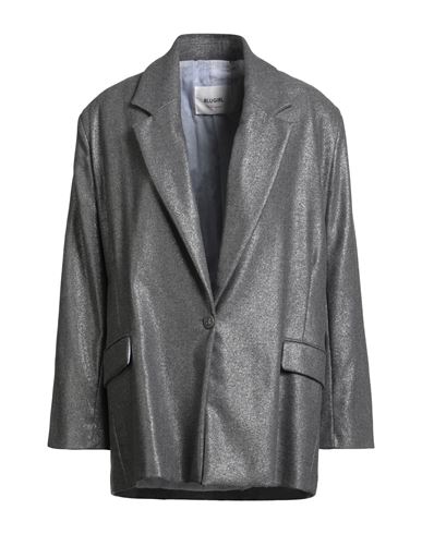 Blugirl Woman Blazer Grey Size 6 Recycled Wool, Polyamide, Viscose, Polyester In Gray