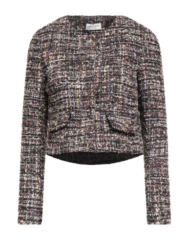 Rebel Queen By Liu •jo Woman Jacket Black Size 2 Polyester, Viscose, Acrylic In Black