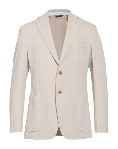Tombolini Man Blazer Beige Size 44 Cotton, Polyamide, Elastane In Neutral