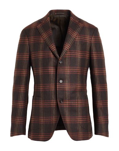 Lardini Man Blazer Dark Brown Size 38 Wool