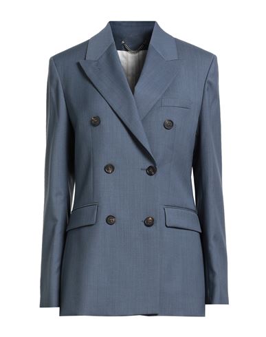 Golden Goose Double-breasted Diva Virgin Wool Blazer In Blue