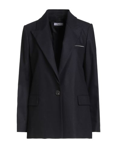 Peserico Metallic Blazer In Black