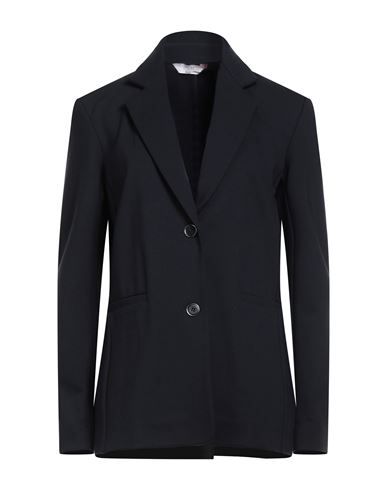 Max Mara Leisure Woman Blazer Midnight Blue Size S Viscose, Polyamide, Elastane In Black
