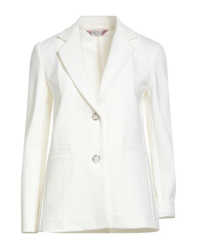 Max Mara Leisure Woman Blazer Ivory Size Xs Viscose, Polyamide, Elastane In Red