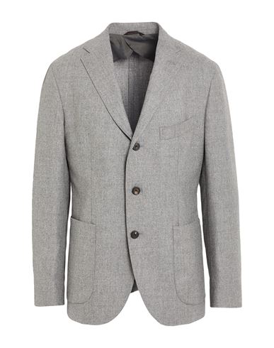 Peserico Man Blazer Grey Size 42 Virgin Wool, Elastane In Gray