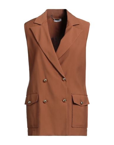 Liu •jo Woman Blazer Brown Size 4 Viscose, Polyester In Brown