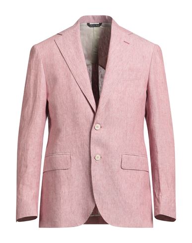 Brian Dales Natural Low Impact Man Blazer Pink Size 38 Linen In Pink