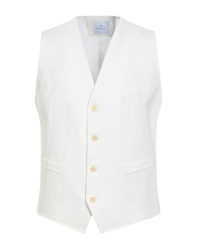 Barbati Man Tailored Vest White Size 44 Cotton, Polyamide, Elastane In White