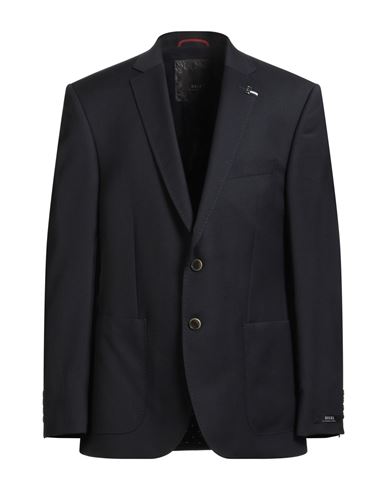 Digel Man Blazer Midnight Blue Size 46 Virgin Wool In Black