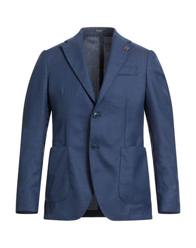 Breras Milano Man Blazer Blue Size 42 Virgin Wool In Blue