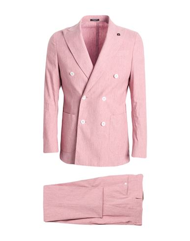 Breras Milano Man Suit Antique Rose Size 42 Linen, Cotton, Elastane In Pink
