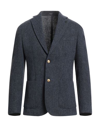 Breras Milano Man Blazer Navy Size 38 Virgin Wool In Blue