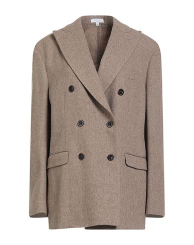 Boglioli Woman Blazer Camel Size 8 Virgin Wool, Cashmere In Brown