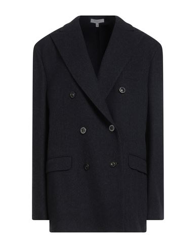 Boglioli Woman Blazer Midnight Blue Size 12 Virgin Wool, Cashmere In Black