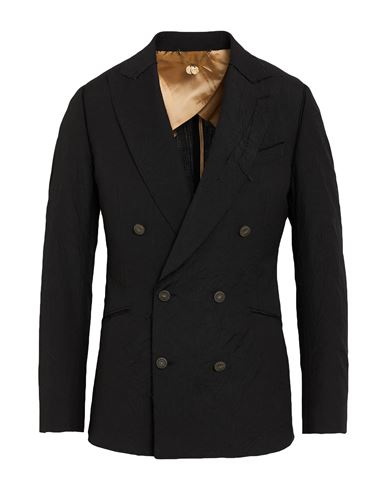 Maurizio Miri Man Blazer Black Size 40 Wool In Black