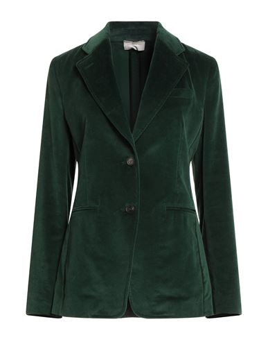 Drumohr Woman Blazer Dark Green Size 6 Cotton