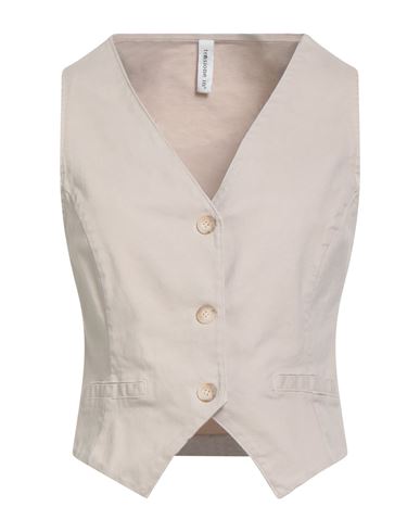 Tensione In Woman Tailored Vest Sand Size S Cotton, Elastane In Neutral