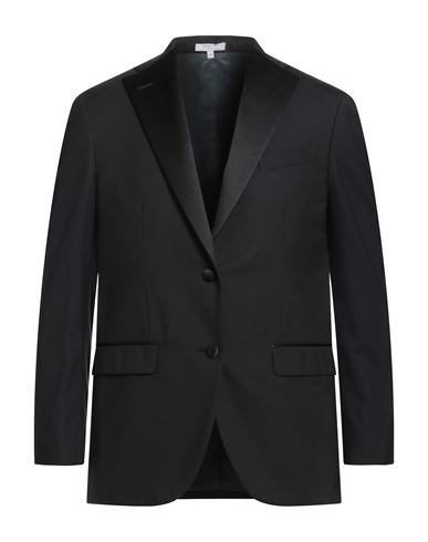 Boglioli Man Blazer Black Size 32 Virgin Wool In Black