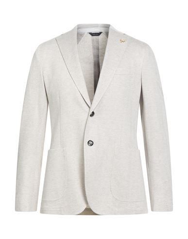 Tombolini Man Blazer Ivory Size 44 Cotton In White