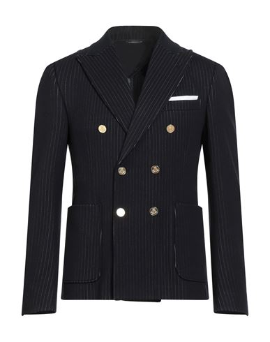 Daniele Alessandrini Man Blazer Black Size 38 Polyester, Viscose, Elastane