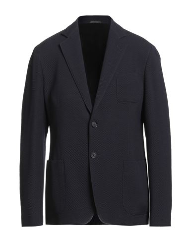Giorgio Armani Man Blazer Midnight Blue Size 44 Virgin Wool, Elastane In Blue