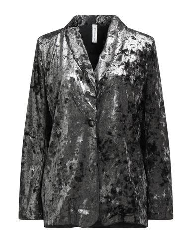 Tensione In Woman Blazer Silver Size M Polyester In Gray