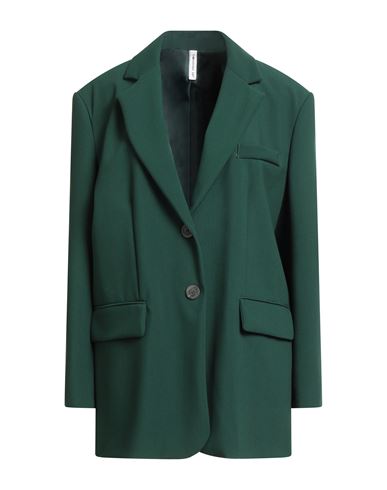 Tensione In Woman Blazer Dark Green Size M Polyester, Viscose, Elastane In Green