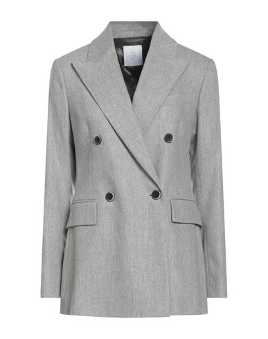 Herno Woman Blazer Light Grey Size 4 Wool, Cashmere, Elastane In Gray