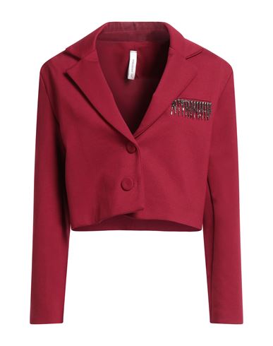 Tensione In Woman Blazer Garnet Size S Viscose, Nylon, Elastane In Red