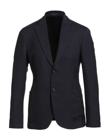 Giorgio Armani Man Blazer Navy Size 48 Virgin Wool, Silk In Blue