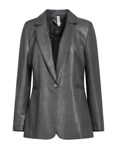 Tensione In Woman Blazer Charcoal Size M Polyester In Gray