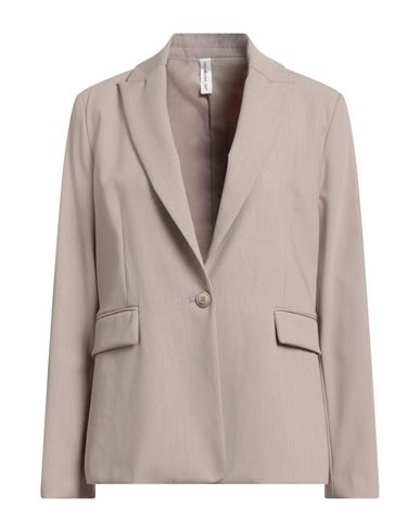 Tensione In Woman Blazer Taupe Size M Polyester, Viscose, Wool, Elastane In Neutral