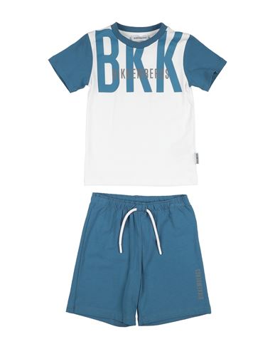 Bikkembergs Toddler Boy Co-ord White Size 4 Cotton, Elastane In Blue