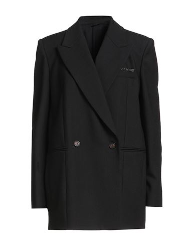Brunello Cucinelli Woman Blazer Black Size 4 Virgin Wool, Brass