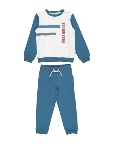 Bikkembergs Toddler Boy Tracksuit Slate Blue Size 4 Cotton, Elastane In Green